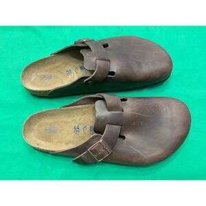 Birkenstock Men’s Habana Boston oiled leather Soft Footbed Clogs 44 (US 11-11.5)